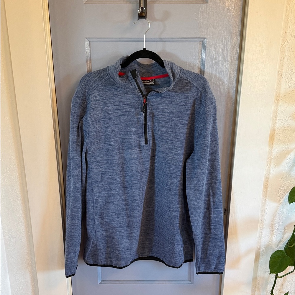 Avalanche Men's Blue Zip-Up Sweater